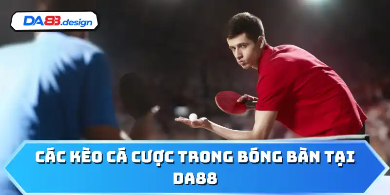 Các kèo cá cược trong bóng bàn tại DA88